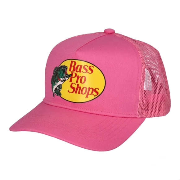 Pink Bass Pro Logo Trucker Hat - Picture 1 of 1